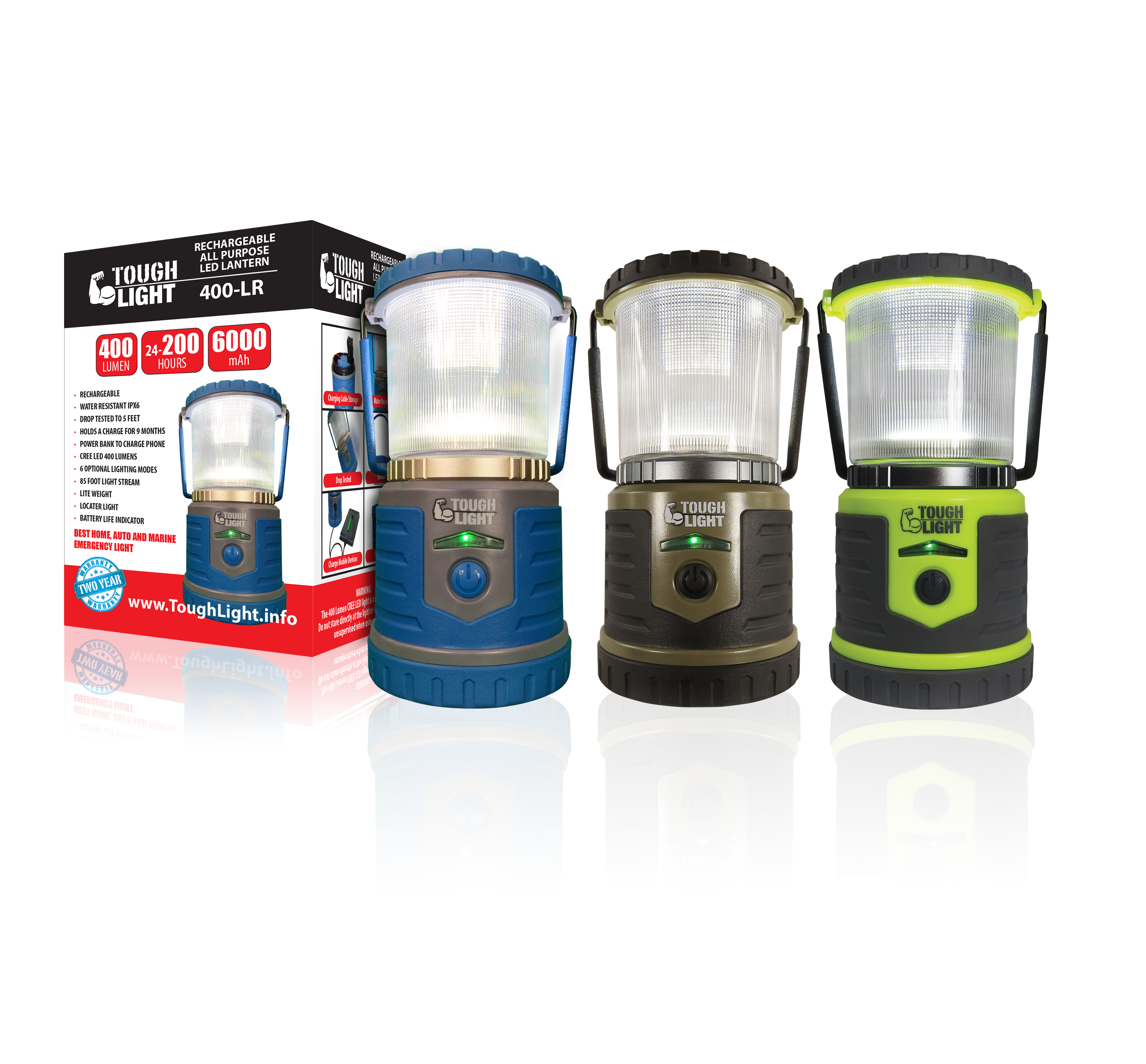 400 LR Rechargeable LED Lantern Tough Light