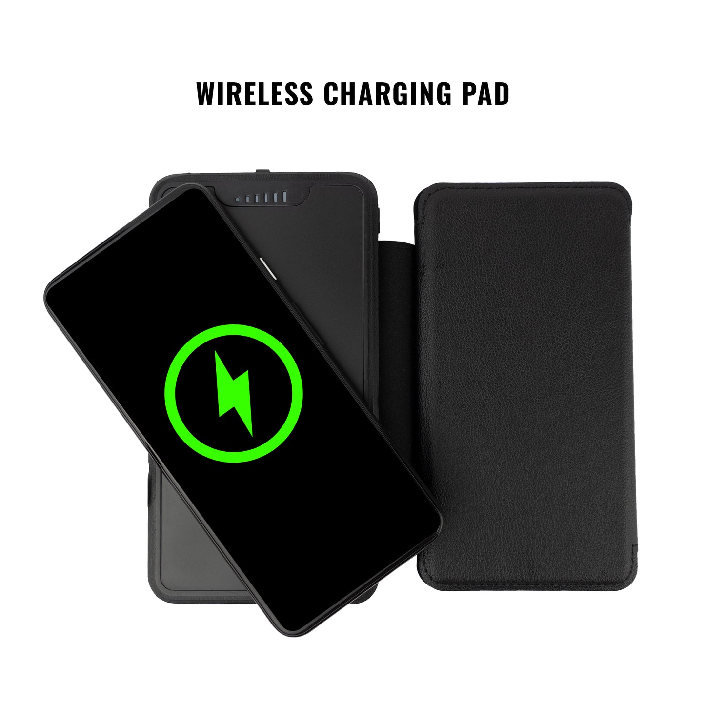 Tough Light 820W 3 Panel USB Solar Power Bank Charger - 20,000mAh Li Polymer with WIRELESS Phone Charging - 2AMP High Speed Cable Included