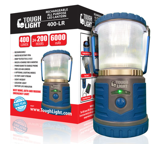 Tough Light 400-LR Rechargeable LED Lantern (Blue)