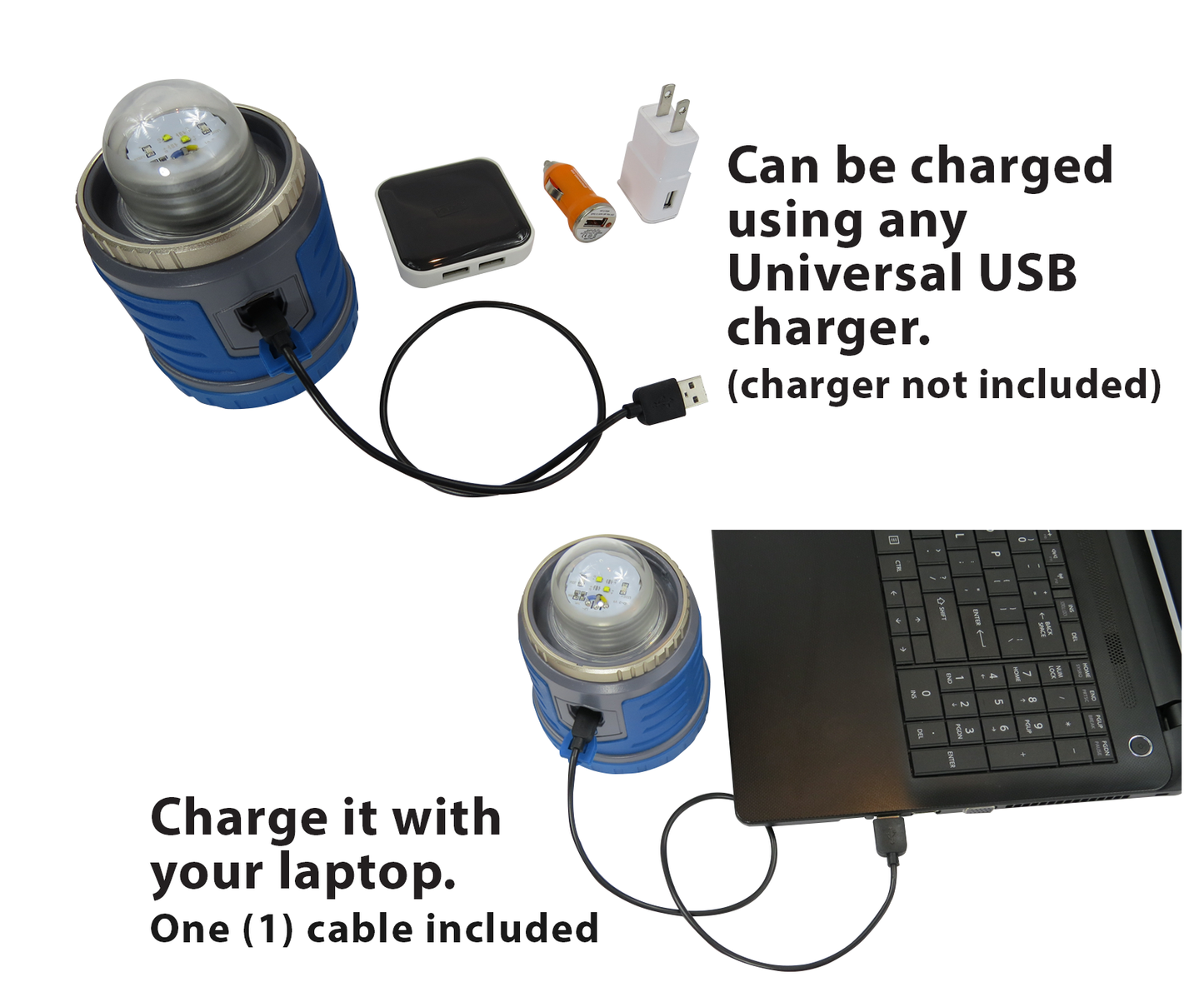 Tough Light 400-LR Rechargeable LED Lantern (Blue)