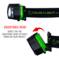 Tough Light USB Rechargeable LED Headlamp - Waterproof