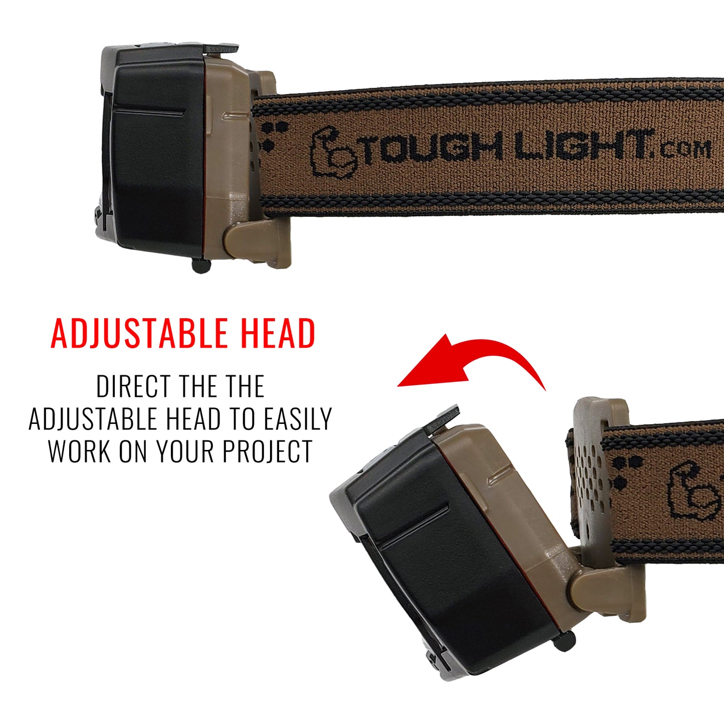 Tough Light USB Rechargeable LED Headlamp - Waterproof