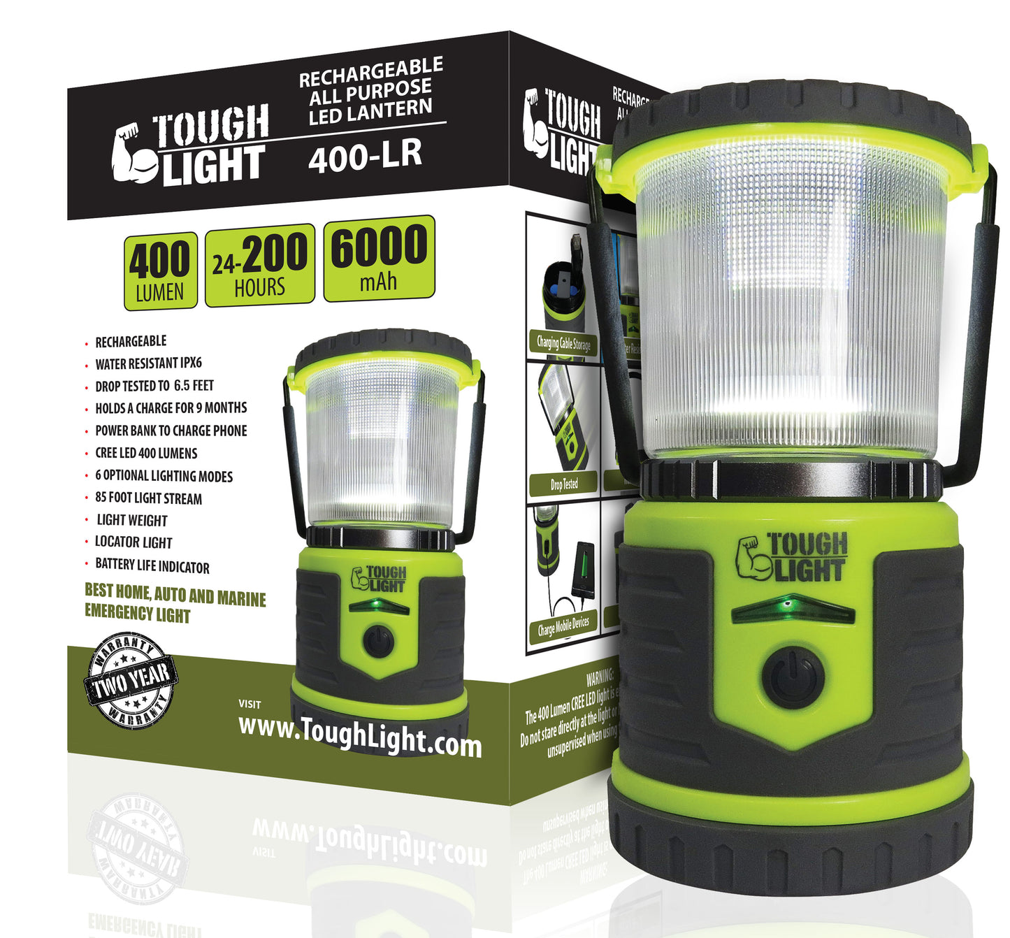 Tough Light 400-LR Rechargeable LED Lantern